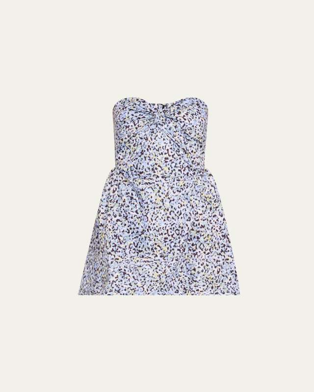 Rossy Leopard Twill Mini Dress